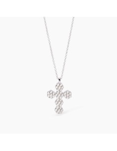 Girocollo MABINA Fior Fiore 553699 in argento 925 con ciondolo croc...