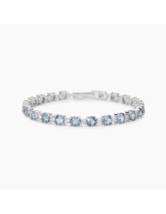 Bracciale tennis MABINA Chapeau 533906-17 argento 925 e acquamarina...