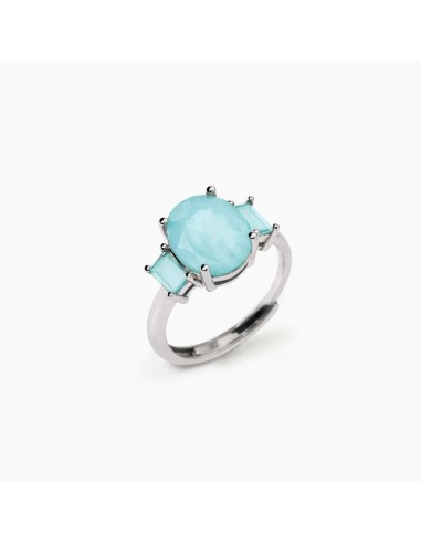 Anello regolabile MABINA Santorini 523420 argento 925 e fusion ston...