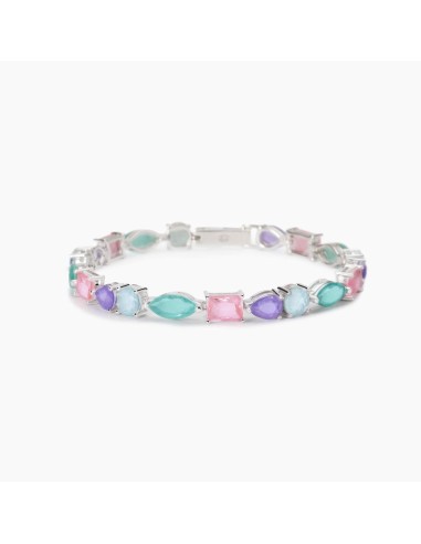 Bracciale MABINA Santorini 533900-17 argento 925 e fusion stone mul...