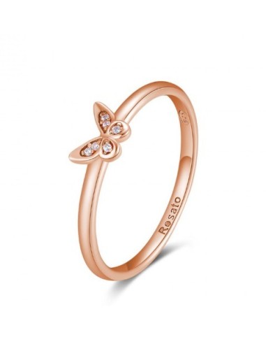 Anello ROSATO STORIE in argento 925 RZA024S Misura 10 Farfalla Rose...