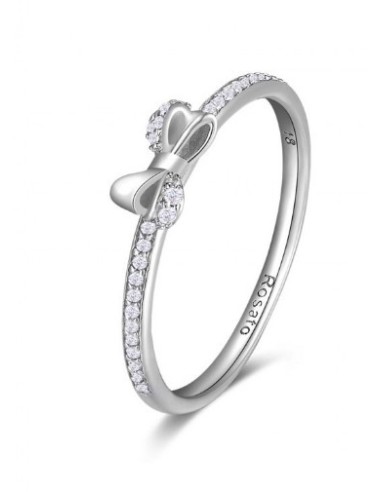 Anello ROSATO in argento RZA025S 925 Misura 10 Fiocco Silver only 3...