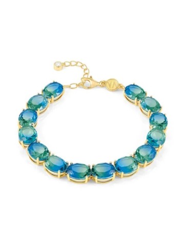 Bracciale NOMINATION SYMBIOSI in argento 925 dorato pietre bicolore...