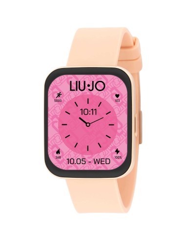 Orologio LIU-JO Smartwatch Voice Slim SWLJ091 Gold cinturino in sil...
