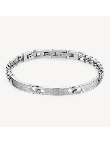 Bracciale semirigido Uomo BROSWAY Bullet catena grumetta in acciaio...