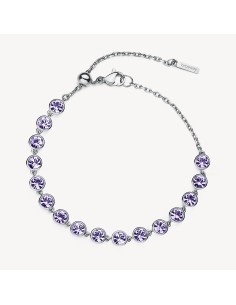 Bracciale BROSWAY Symphonia in acciaio 316L e cristalli tanzanite B...