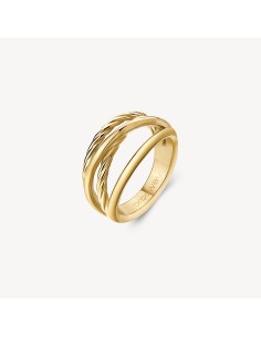 Anello BROSWAY Amy in Acciaio 316L pvd oro 14K BAY32C Misura 16 onl...