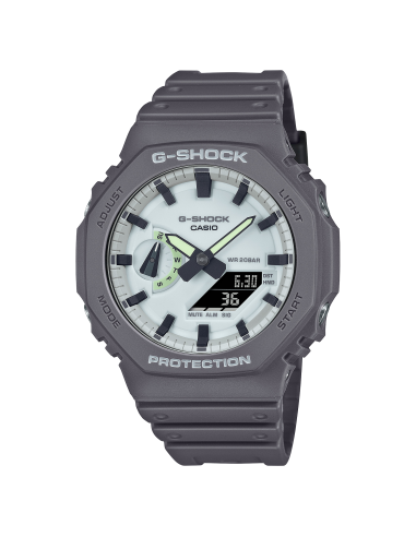 Orologio CASIO G-SHOCK Hidden Glow Series GA-2100HD-8AER Grey only ...
