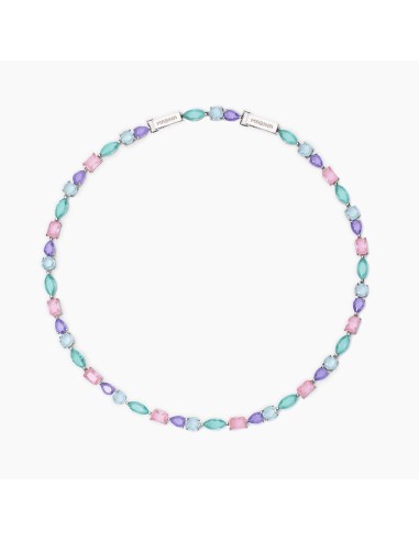Girocollo MABINA Santorini 553717 argento 925 fusion stone multicol...