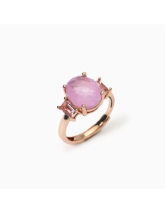 Anello regolabile MABINA Santorini 523419 argento 925 placcato oro ...