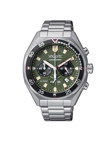 Orologio VAGARY by CITIZEN Aqua39 Crono IV2-010-41 Green only 109,6...