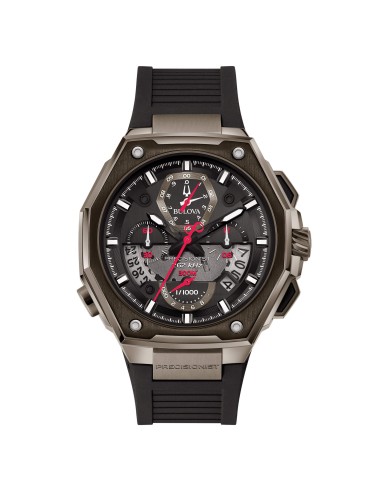 Orologio BULOVA Precisionist X 98B358 cinturino in caucciu nero qua...