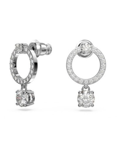 SWAROVSKI ATTRACT:ORECCHINO A BUCO CIR CZWH/CRY/RH only 89,00 € on ...