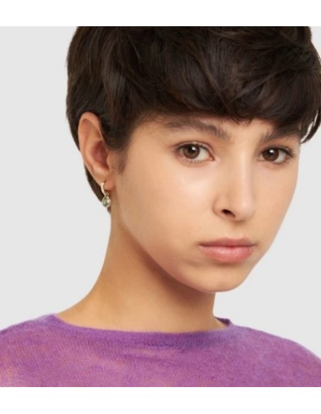 SWAROVSKI STILLA:ORECCHINO A BUCO MINI HOOP GRE/GO only 119,00 € on...