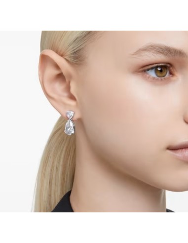 SWAROVSKI MESMERA:ORECCHINO A BUCO DROP CRY/RHS only 129,00 € on Or...