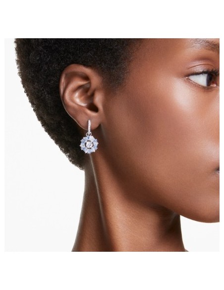 SWAROVSKI IDYLLIA E:ORECCHINO A BUCO MN HOOP BLU/R only 139,00 € on...
