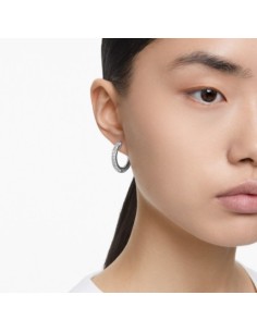 SWAROVSKI DEXTERA:ORECCHINO A BUCO HOOP CRE/RHS only 159,00 € on Or... 2