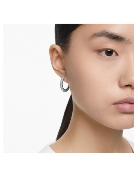 SWAROVSKI DEXTERA:ORECCHINO A BUCO HOOP CRE/RHS only 159,00 € on Or...