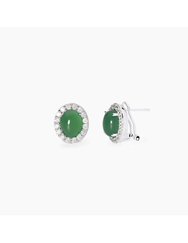 Orecchini MABINA Ginevra 563777 in argento e agata verde only 76,00...