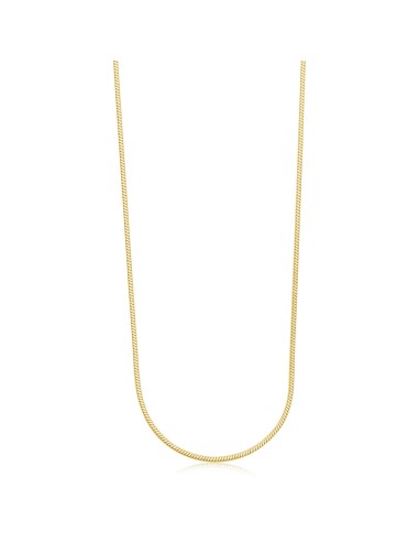 Collana S'AGAPO CHUNKY in acciaio 316L dorato catena snake SHK91 on...