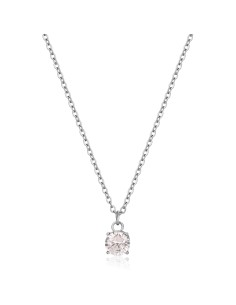 Collana S'AGAPO DAZZLY in acciaio 316L pendente con cristallo SDZ03...