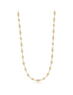 Collana S'AGAPO CHUNKY in acciaio 316L dorato catena a pallini SHK8...
