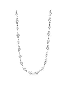 Collana girocollo S'AGAPO CHUNKY in acciaio 316L catena a quadrifog...