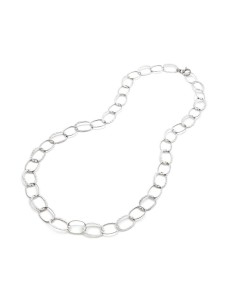 Collana GIOVANNI RASPINI Maglia ovale alternata 06618 in argento 925