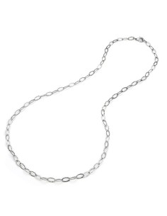 Collana GIOVANNI RASPINI Maglia ovale martellata 06617/90 in argento 925
