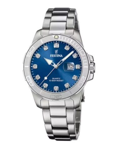 Orologio FESTINA Boyfriend F20503/6 Azzurro con cinturino in acciai...