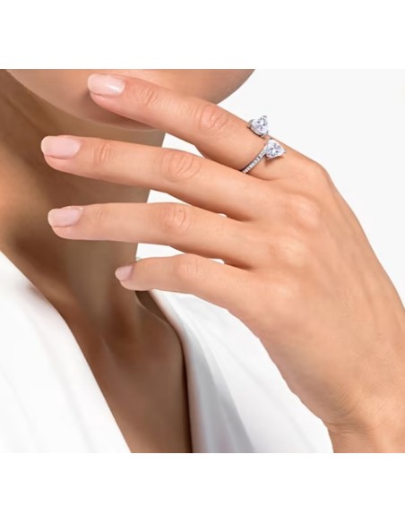 SWAROVSKI ATTRACT SOUL:ANELLO HRT CZWH/CRY/RHS 55 only 119,00 € on ...