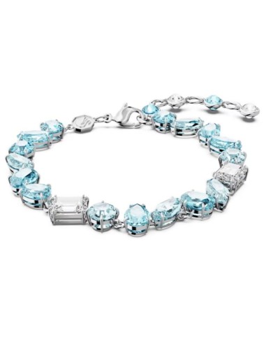 SWAROVSKI GEMA:BRACCIALE BLU/RHS M only 199,00 € on OroFashion.it