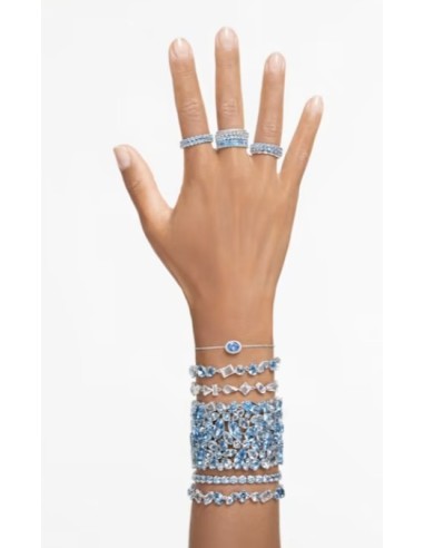 SWAROVSKI GEMA:BRACCIALE BLU/RHS M only 199,00 € on OroFashion.it