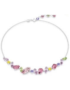 SWAROVSKI GEMA:COLLANA MINI FRONTAL PINK/RHS only 199,00 € on OroFa...