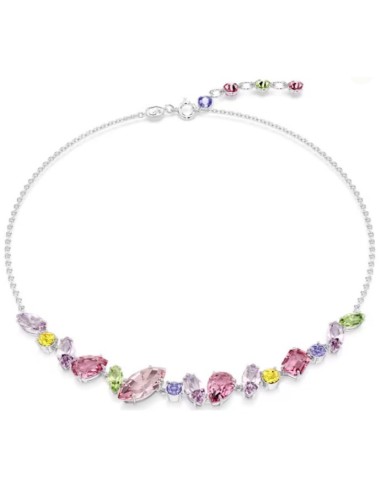 SWAROVSKI GEMA:COLLANA MINI FRONTAL PINK/RHS only 199,00 € on OroFa...