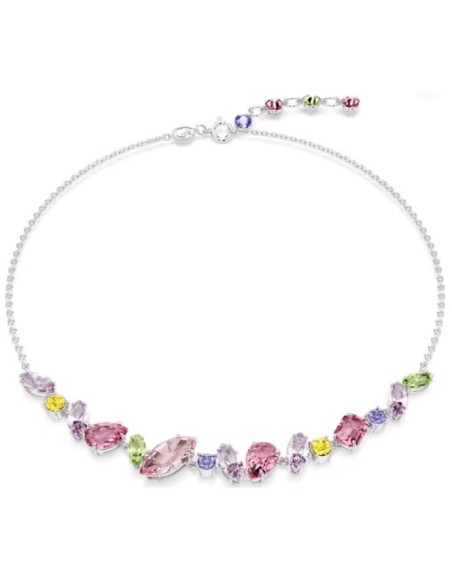 SWAROVSKI GEMA:COLLANA MINI FRONTAL PINK/RHS only 199,00 € on OroFa...