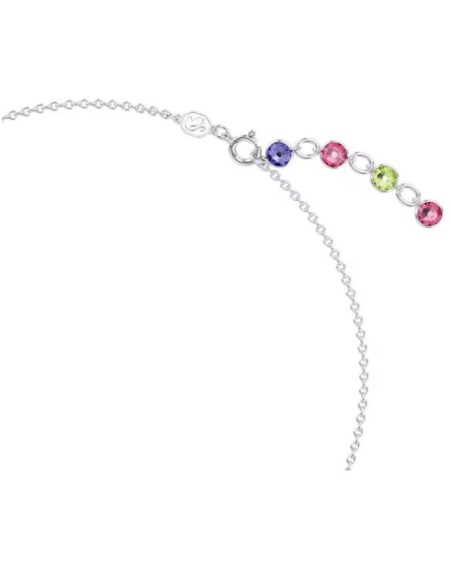 SWAROVSKI GEMA:COLLANA MINI FRONTAL PINK/RHS only 199,00 € on OroFa...