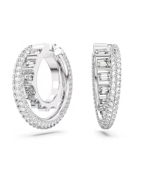 SWAROVSKI ROTA:ORECCHINO A BUCO PAVE CRY/RHS only 195,00 € on OroFa...