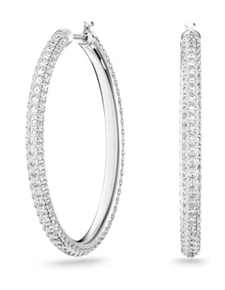 SWAROVSKI STONE:ORECCHINO A BUCO HOOP HOOP CRY/RHS only 129,00 € on...