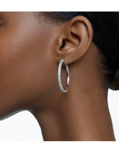 SWAROVSKI STONE:ORECCHINO A BUCO HOOP HOOP CRY/RHS only 129,00 € on...
