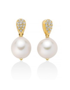 Orecchini pendenti MILUNA Giochi di Perle PER2739G con perla e topa...