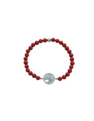 Bracciale MILUNA Terra e Mare BR741-TPZ con corallo in argento 925 ...