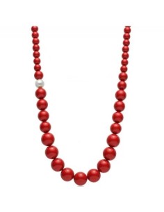 Collana lunga MILUNA Terra e Mare PCL4656 con corallo in argento 92...