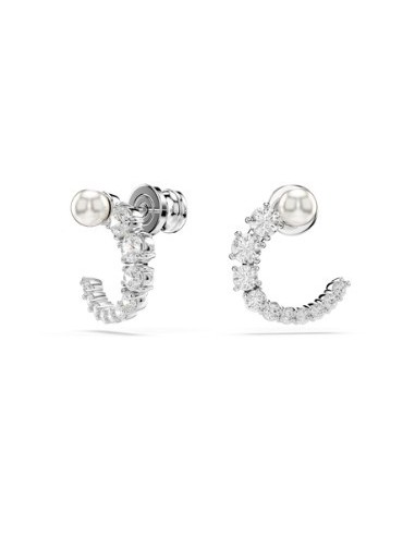 SWAROVSKI MATRIX:PE STUD CIRCLE WHITE/RHS only 99,00 € on OroFashio...