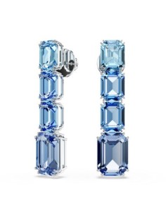 SWAROVSKI MILLENIA:ORECCHINO A BUCO BLU/RHS only 159,00 € on OroFas...
