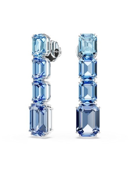 SWAROVSKI MILLENIA:ORECCHINO A BUCO BLU/RHS only 159,00 € on OroFas...