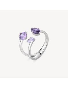 Anello BROSWAY FANCY in argento 925 e cubic zirconia amethyst FMP16...