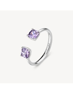 Anello BROSWAY FANCY in argento 925 e cubic zirconia amethyst FMP14...