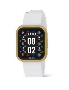 Orologio LIU-JO Smartwatch Voice Mini SWLJ140 Gold cinturino in sil...