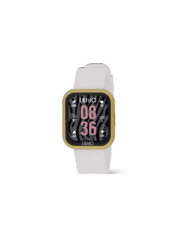 Orologio LIU-JO Smartwatch Voice Mini SWLJ141 Gold cinturino in sil...